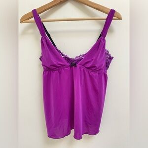 La SENZA Purple Lace-Trim Cami